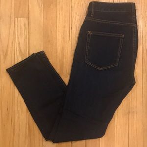 Gap petite dark high rise skinny jeans